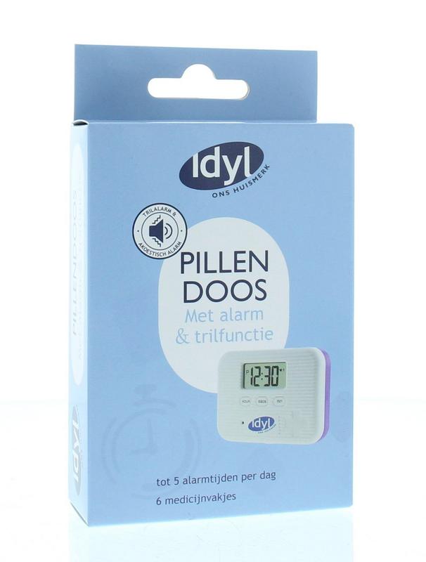 Idyl Pillendoos met alarm en trilfunctie 6-vaks 1.00 Stuks