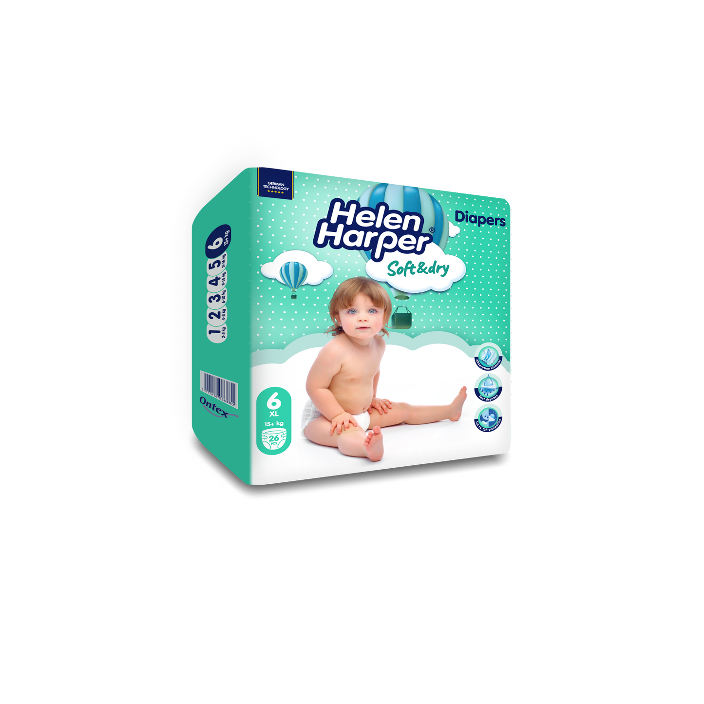 Helen Harper Babyluiers maat XL 26.00 Stuks