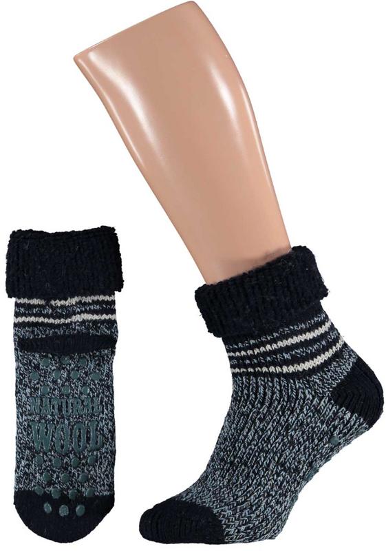 Apollo Slofsok blauw motief 43-46 1.00 Paar