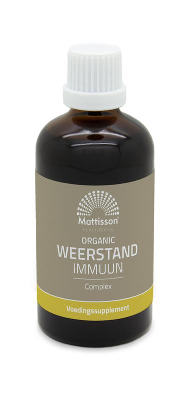 Mattisson Organic weerstand/immuun complex tinctuur bio 100 Milliliter