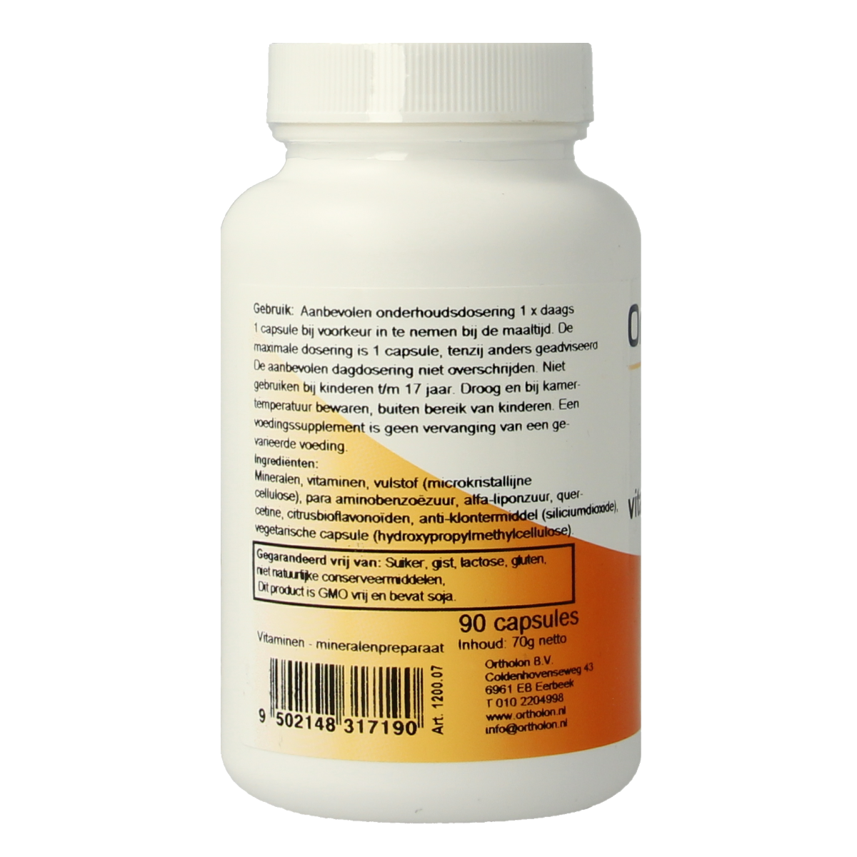 Ortholon Multi Vitamineralen 90.00 Capsules