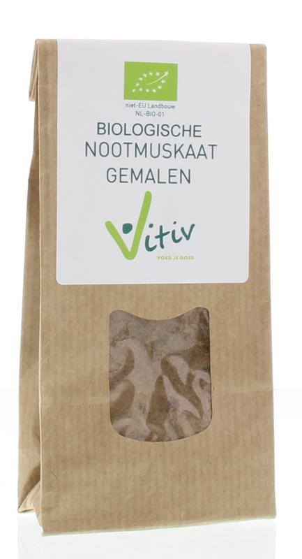 Vitiv Nootmuskaat gemalen bio 40.00 Gram