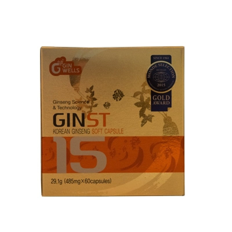 Ilhwa Ginst15 Korean ginseng soft capsules 60 Capsules