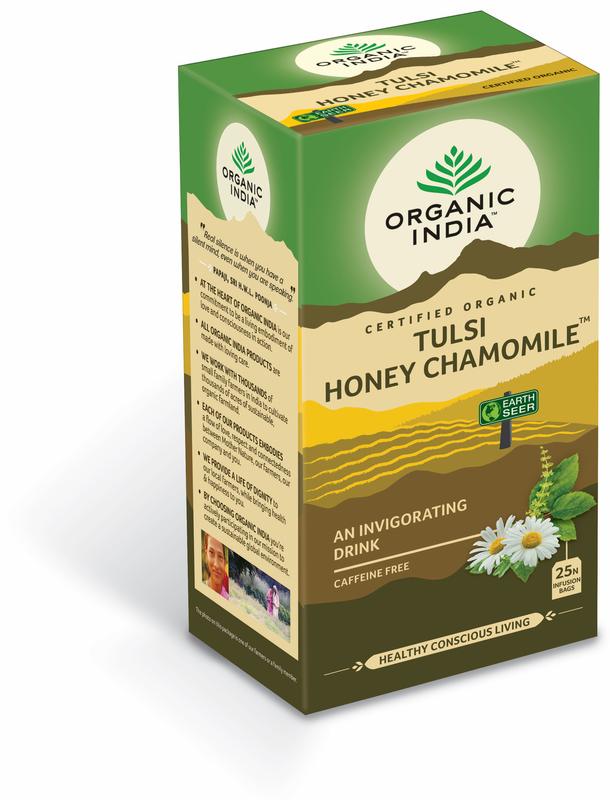 Organic India Tulsi honey chamomile thee bio 25.00 Zakjes