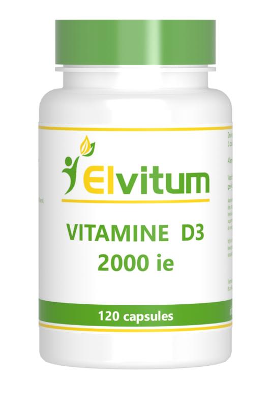 Elvitum Vitamine D3 2000IE/50mcg 120.00 Capsules