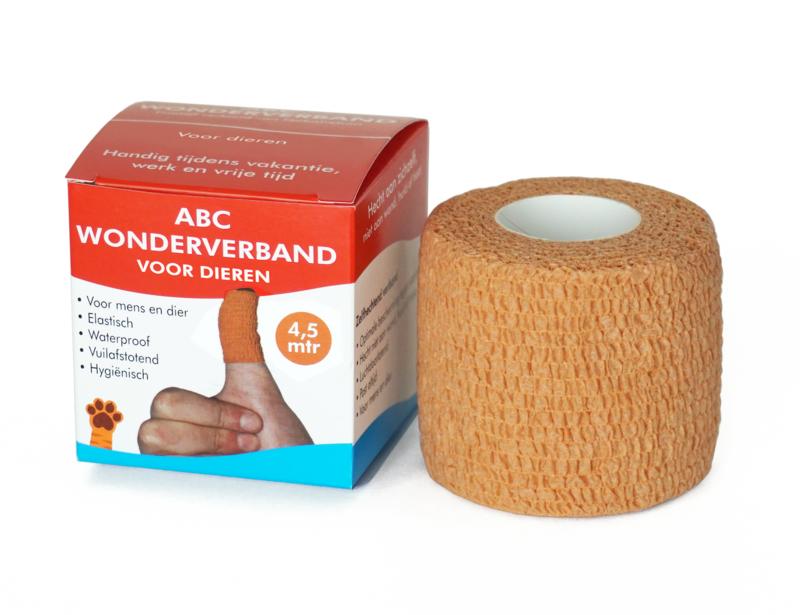 ABC Wonderverband Wonderverband bruin dieren 1 Stuks - DrogistWereld