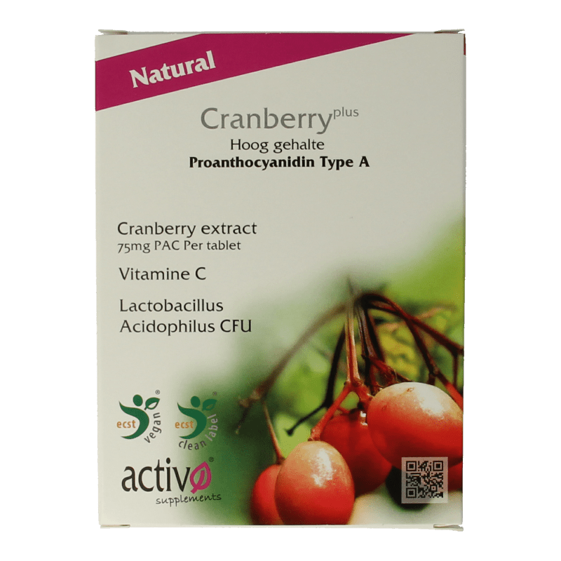 Activo Cranberry plus 60 Tabletten - DrogistWereld