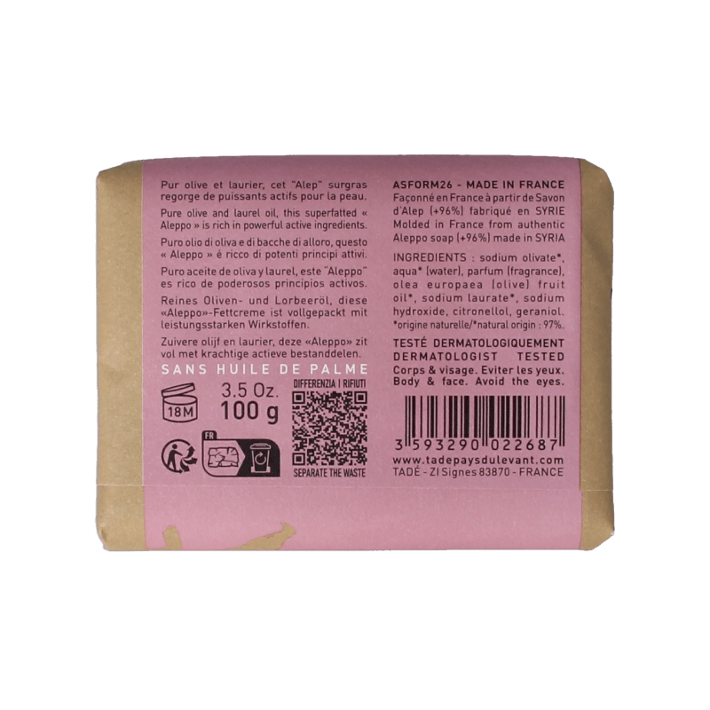 Aleppo Soap Co Rooszeep 100 Gram - DrogistWereld