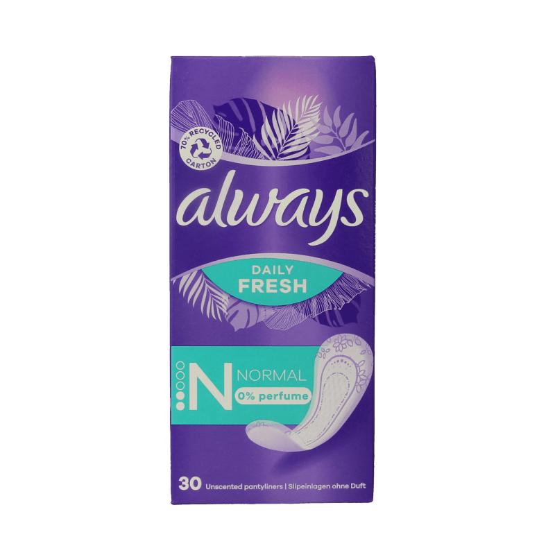 Always Inlegkruisjes daily fresh normaal 30 Stuks - DrogistWereld