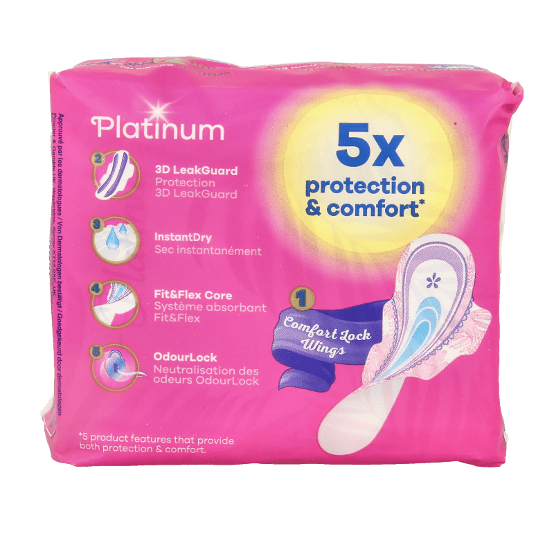 Always Maandverband platinum long vleugels mt 2 10 Stuks - DrogistWereld