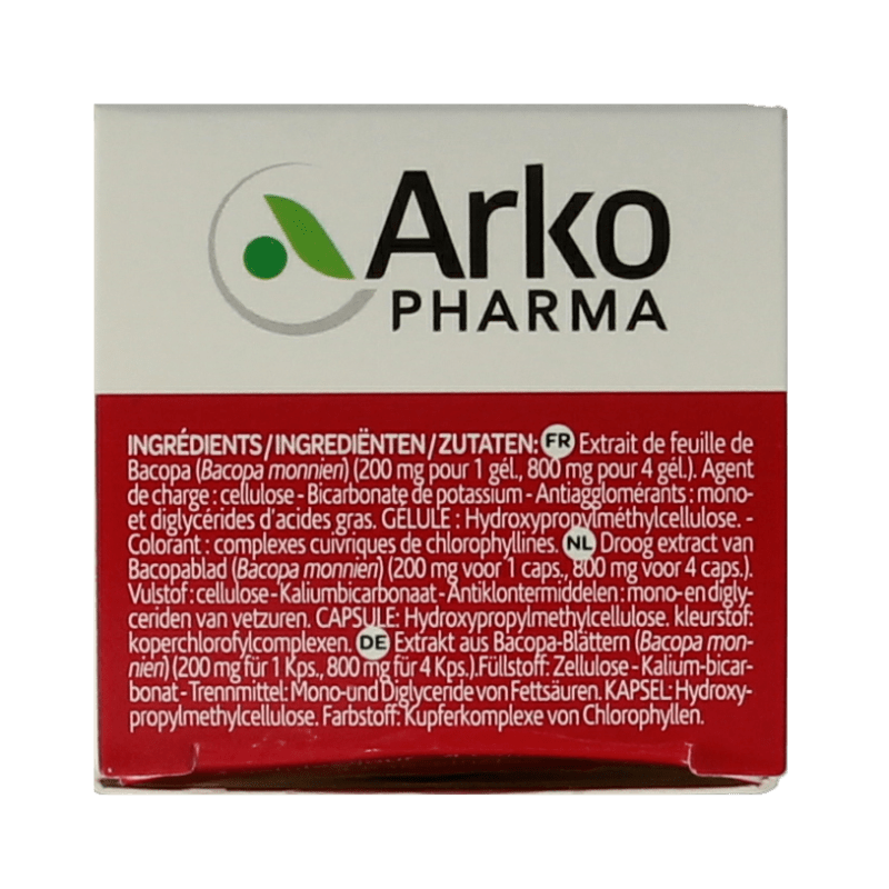 Arkocaps Bacopa 45 Capsules - DrogistWereld