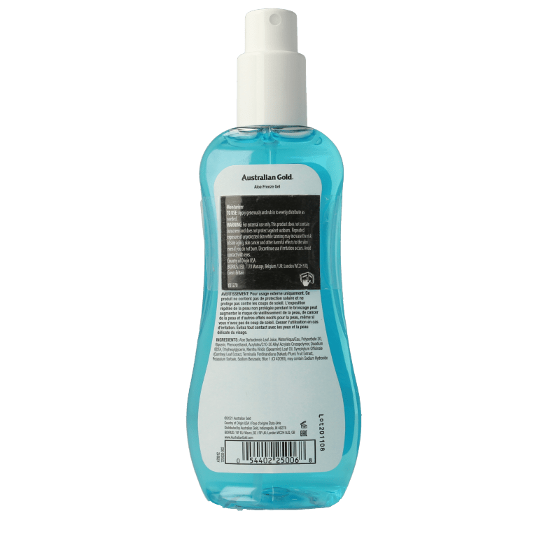 Australian Gold Aloe freeze spray gel 237 Milliliter - DrogistWereld