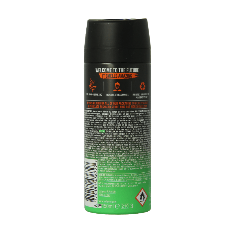 AXE Deodorant bodyspray jungle fresh 150 Milliliter - DrogistWereld