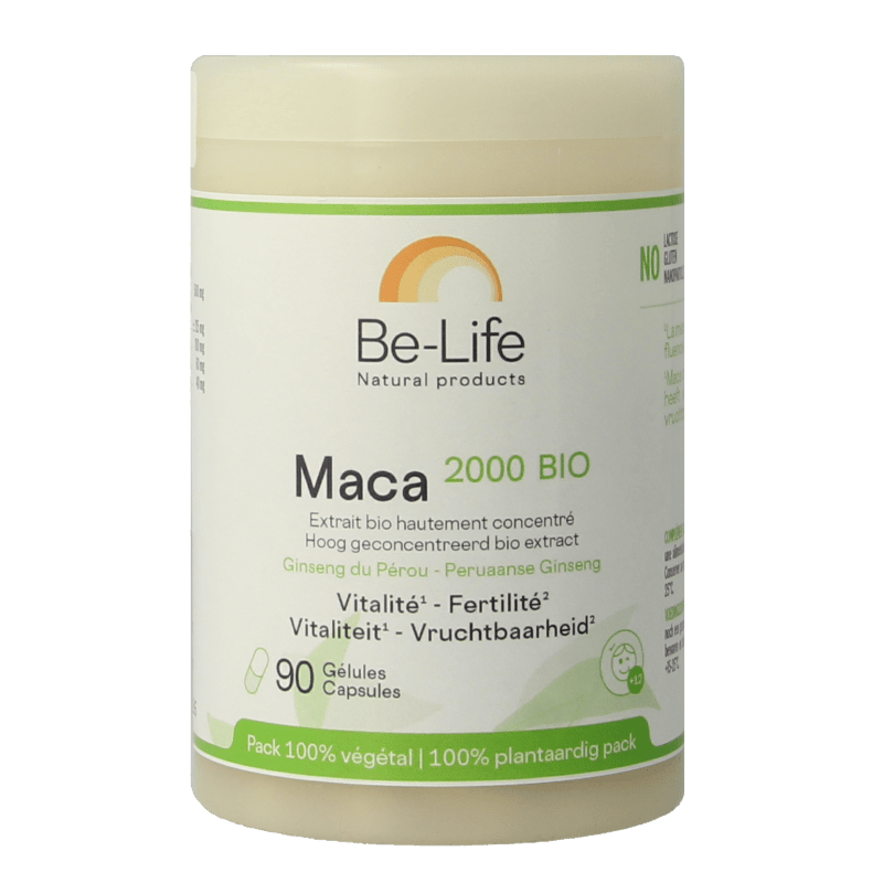 Be - Life Maca 2000 bio 90 Capsules - DrogistWereld