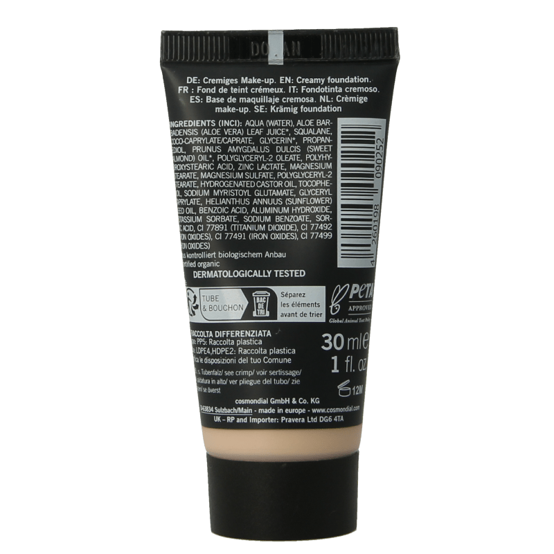 Benecos natural beauty Natural creamy make up foundation nude 30 Milliliter - DrogistWereld
