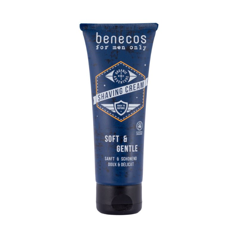 Benecos natural beauty Natural for men only vegan shaving cream 75 Milliliter - DrogistWereld