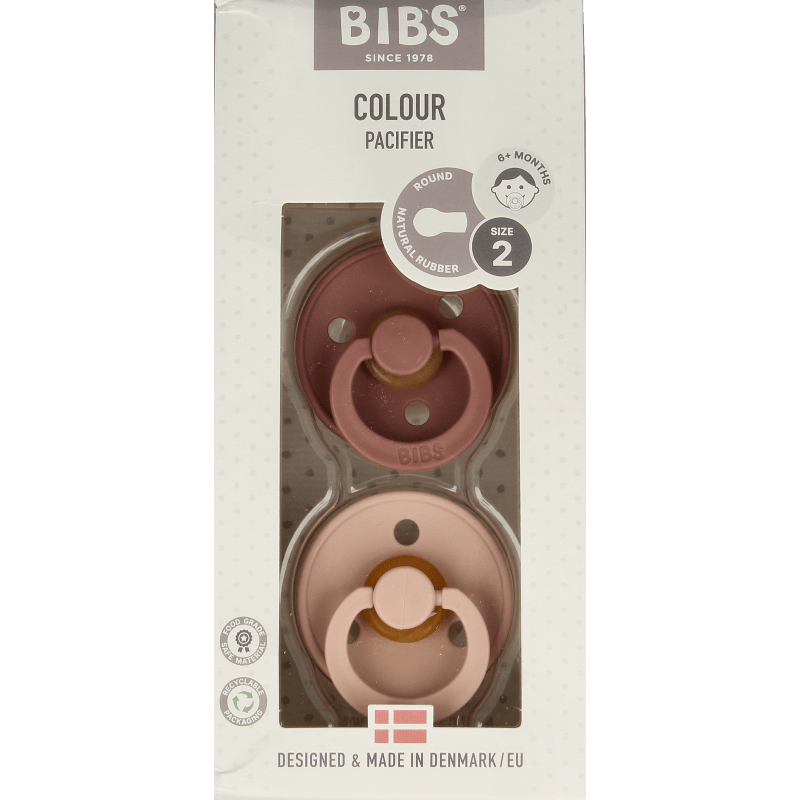 Bibs Fopspeen maat 2 woodchuck/blush 2 pack 2 Stuks - DrogistWereld