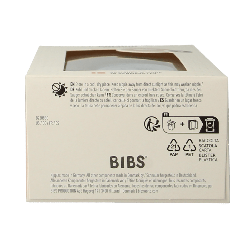 Bibs Fopspeen maat 3 baby blue 2 Stuks - DrogistWereld