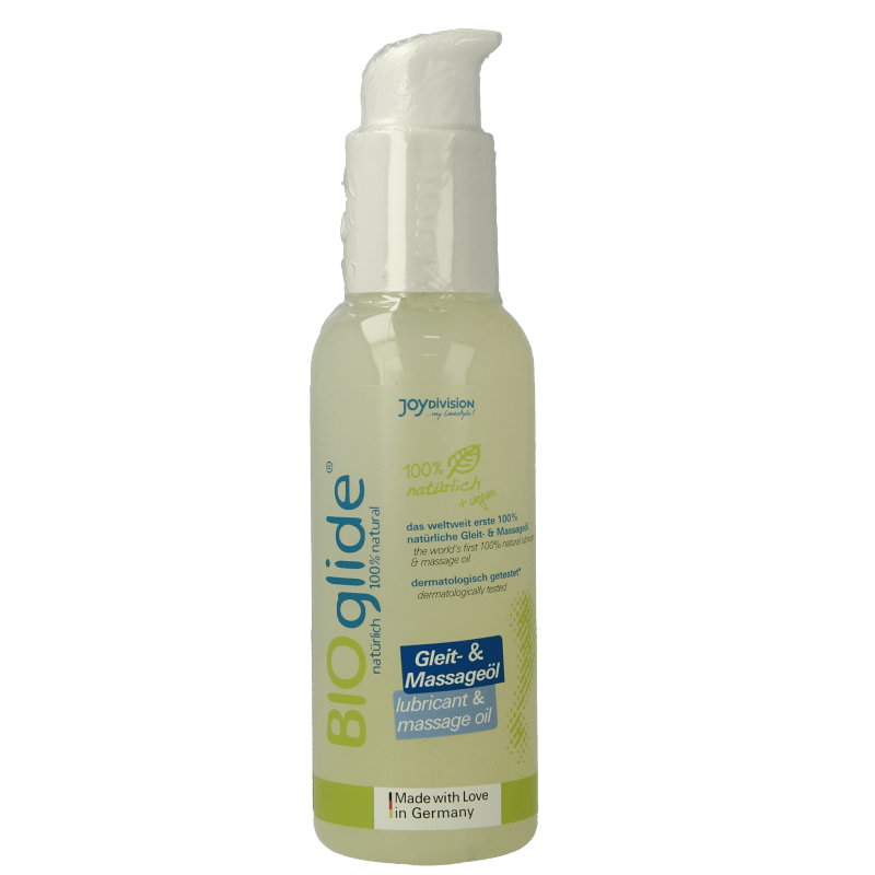 Bioglide Glijmiddel en massageolie 125 Milliliter - DrogistWereld