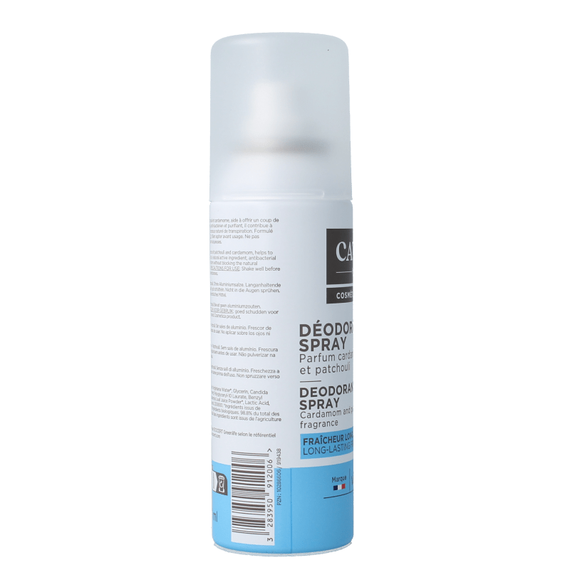 Cattier Deodorant spray cardamom patchouli 100 Milliliter - DrogistWereld