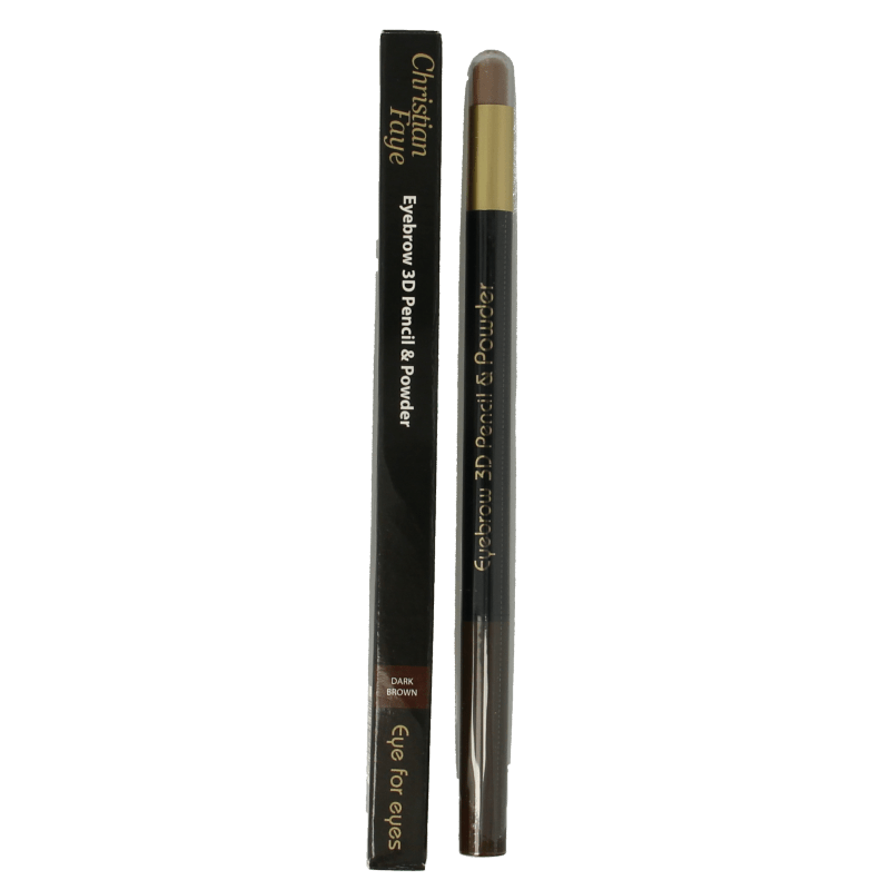 Christian Faye Eyebrow 3D pencil & powder dark brown 1 Gram - DrogistWereld