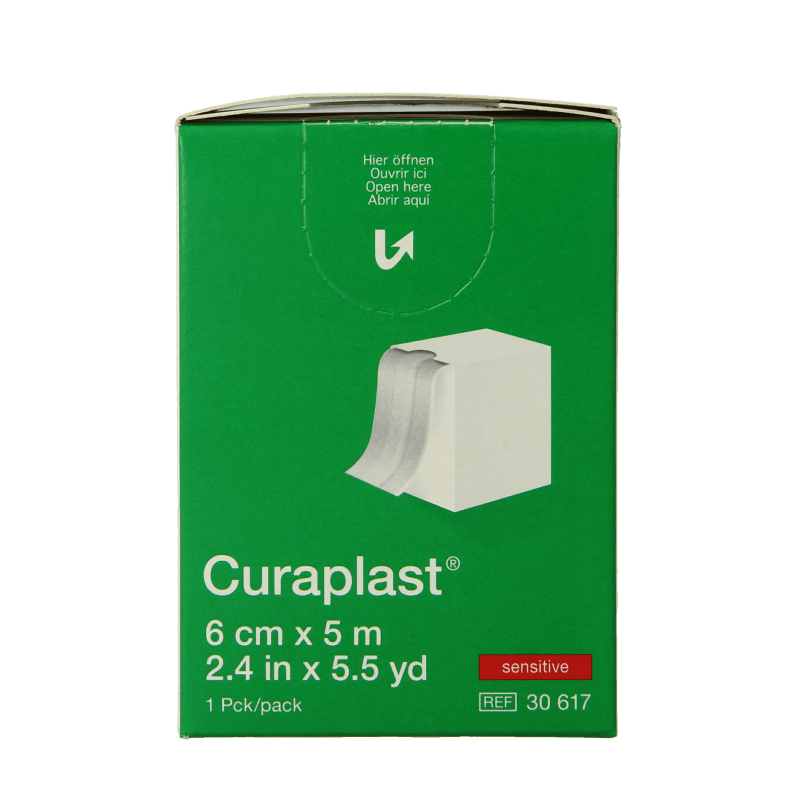Curaplast Sensitive wondpleister 5m x 6cm 1 Rol - DrogistWereld