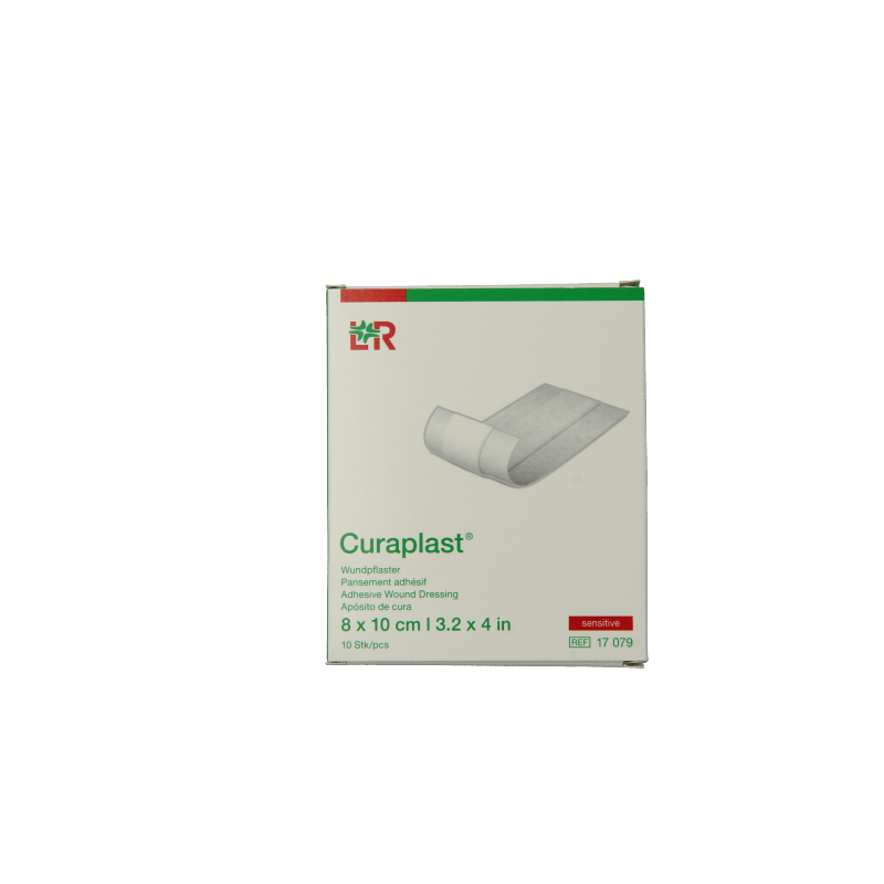 Curaplast Sensitive wondpleister 8cm x 10cm 10 Stuks - DrogistWereld