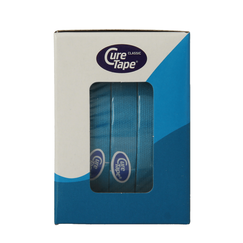 Cure Tape Kinesiotape blauw 1cm x 5m 5 Stuks - DrogistWereld