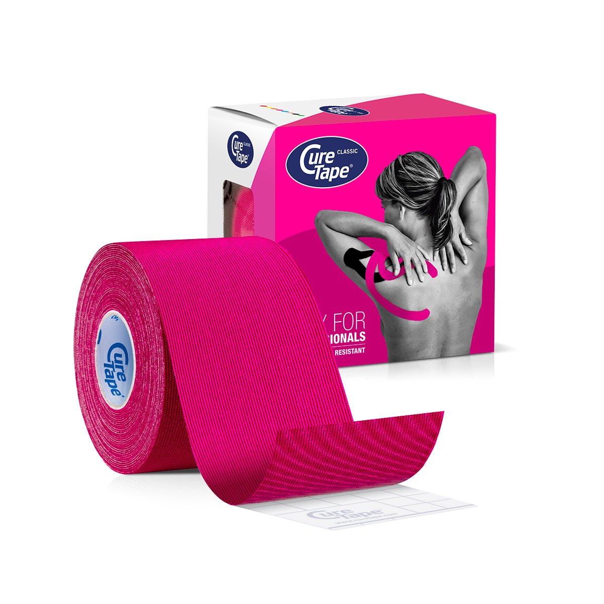 Cure Tape Kinesiotape roze 5cm x 5m 1 Stuks - DrogistWereld