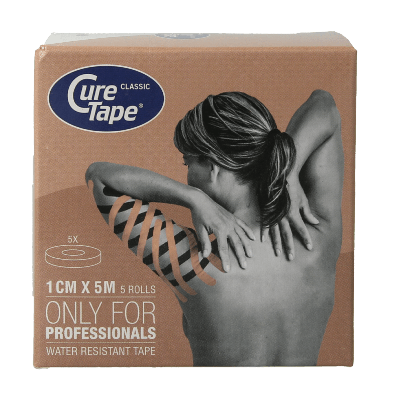 Cure Tape Sports beige 5m x 1cm 5 Stuks - DrogistWereld