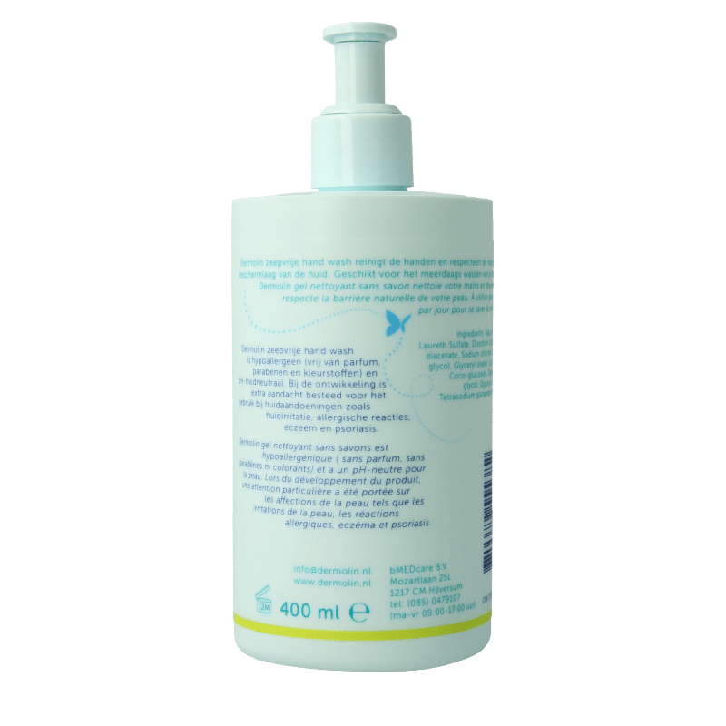 Dermolin Zeepvrije handwash 400 Milliliter - DrogistWereld