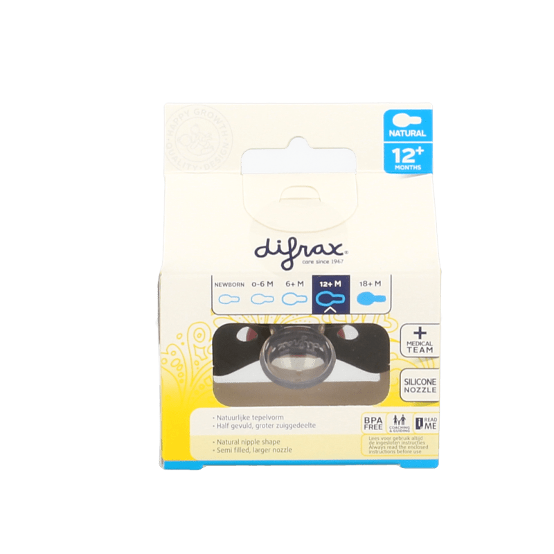 Difrax Fopspeen natural 12+ maanden 1 Stuks - DrogistWereld