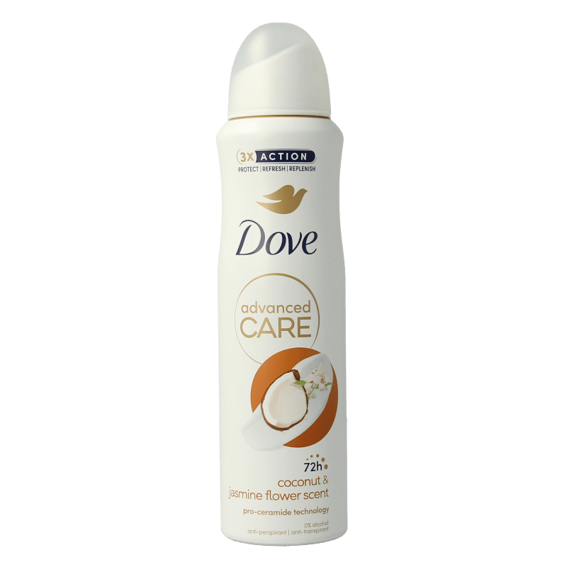 Dove Deodorant spray advanced coconut & jasmine 150 Milliliter - DrogistWereld