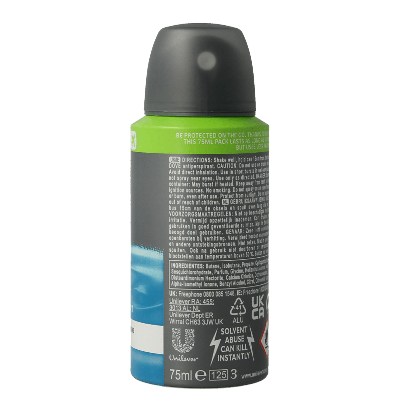 Dove Deodorant spray men+ care clean comfort 75 Milliliter - DrogistWereld