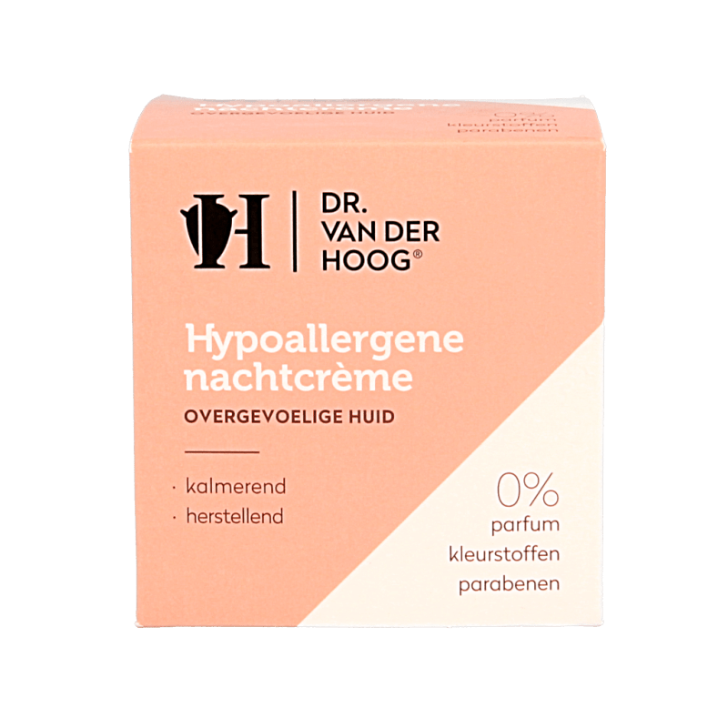Dr. van der Hoog Nachtcreme hypo allergeen 50 Milliliter - DrogistWereld