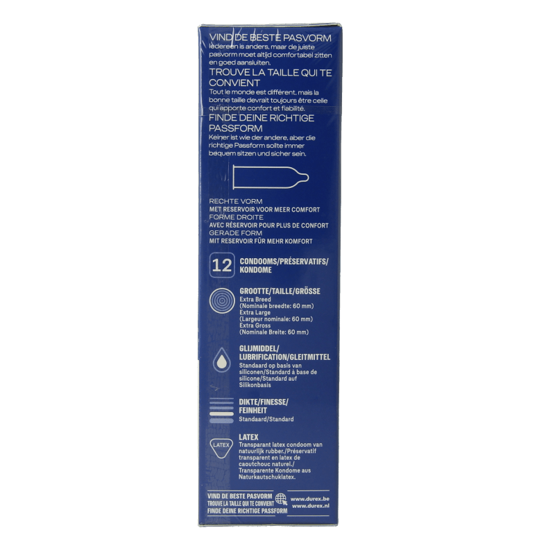 Durex Condooms XXL 12 Stuks - DrogistWereld