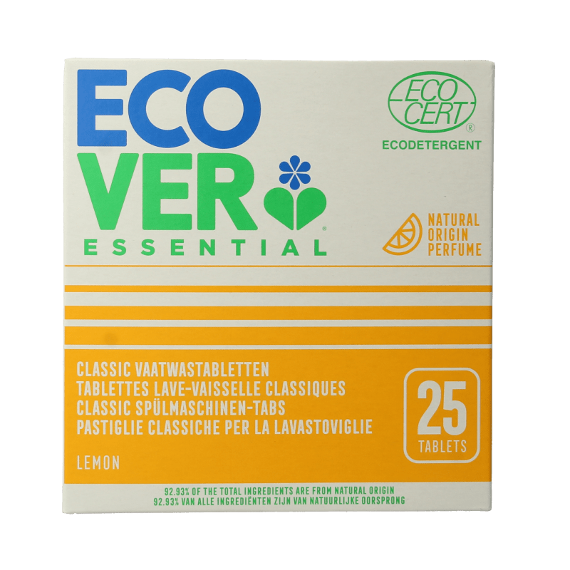 Ecover Essential vaatwastabletten 25 Stuks - DrogistWereld