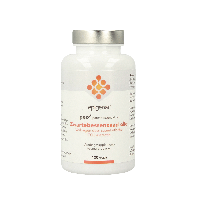 Epigenar Zwarte bessenzaadolie (parent oil) 120 Vegetarische capsules - DrogistWereld