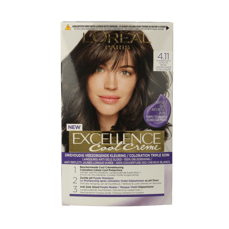 Excellence Cool creme 4.11 ultra asbruin 1 Stuks - DrogistWereld