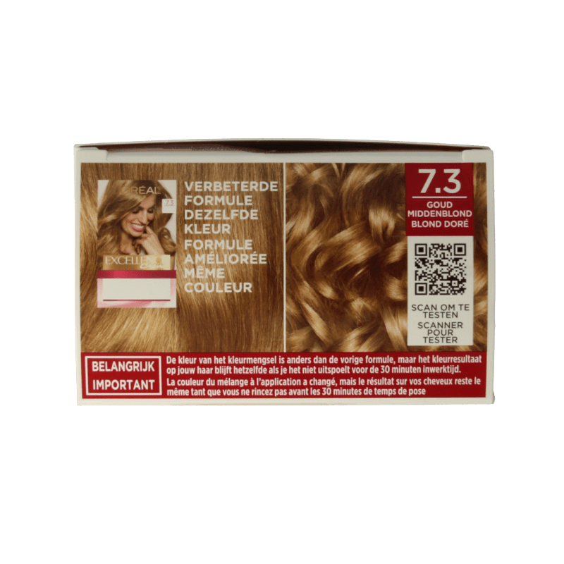 Excellence Excellence creme 7.3 goudblond 1 Set - DrogistWereld