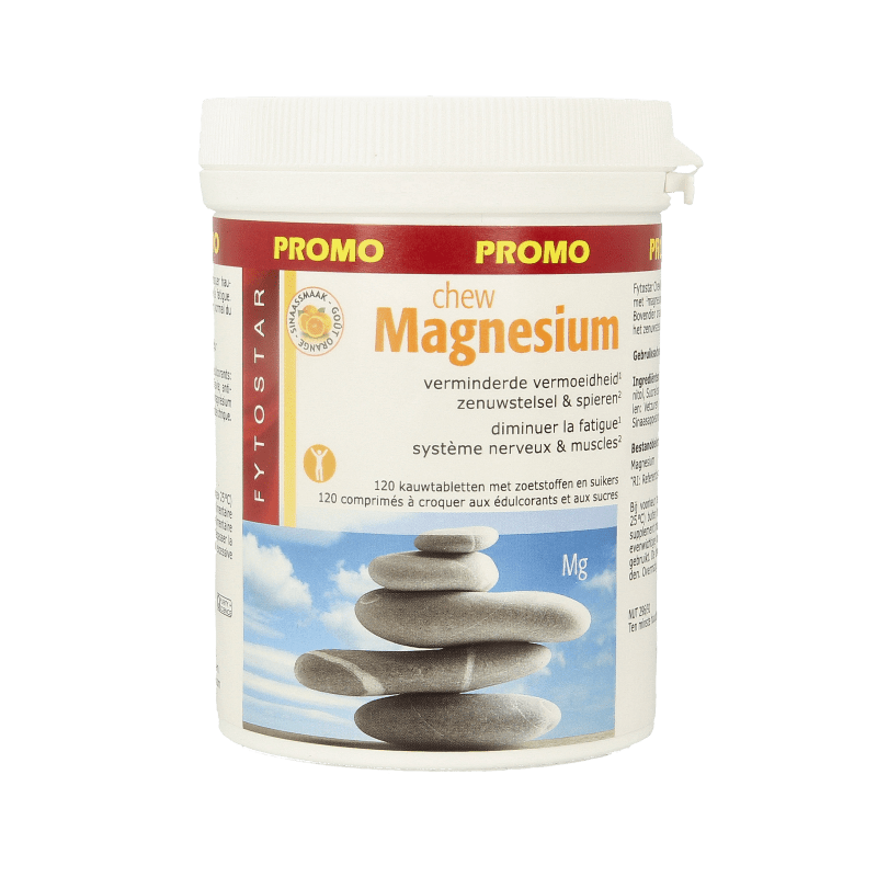 Fytostar Magnesium chew kauwtabletten 120 Kauwtabletten - DrogistWereld