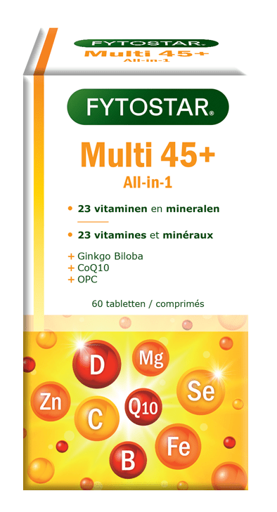Fytostar Multi 45+ multivitamine 60 Tabletten - DrogistWereld