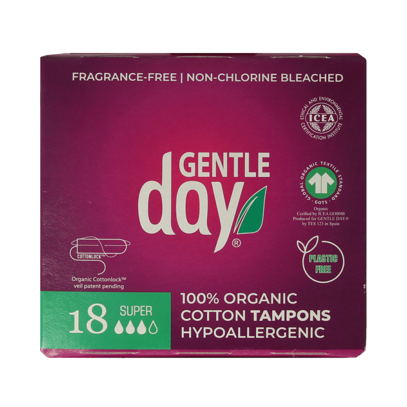 Gentle Day Tampon super 18 Stuks - DrogistWereld
