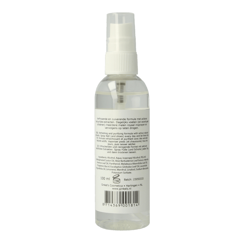 Ginkel's Zweetvoetenspray 100 Milliliter - DrogistWereld