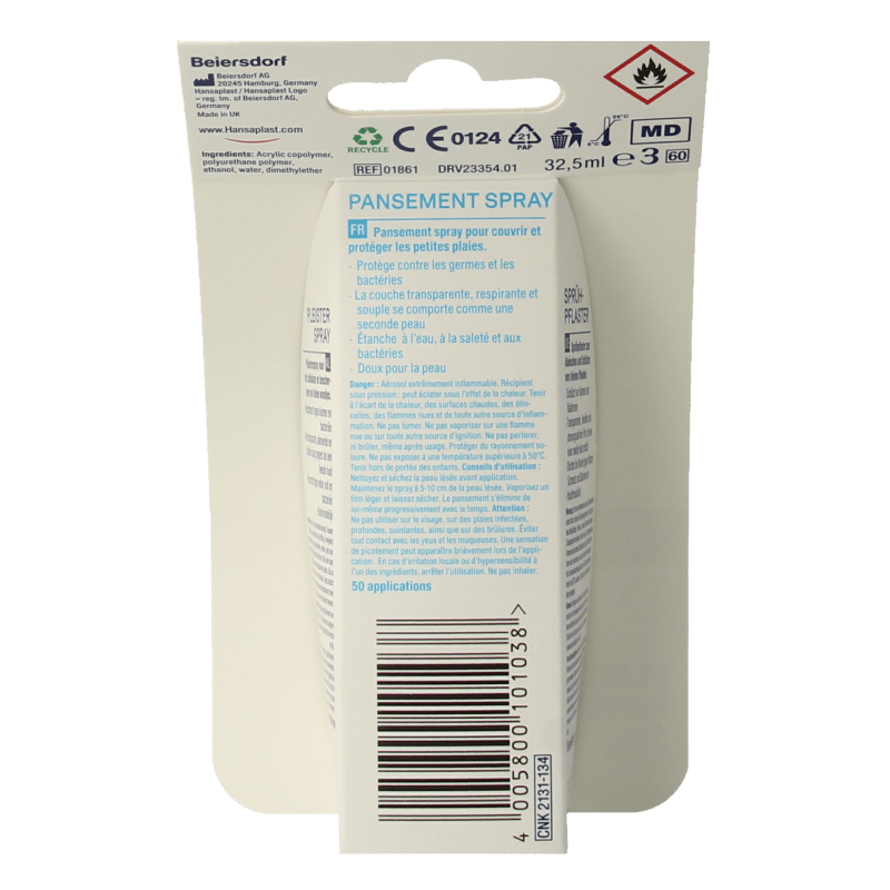 Hansaplast Pleisterspray 32.5 Milliliter - DrogistWereld
