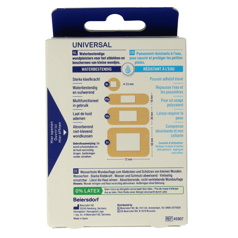 Hansaplast Water resistant universal strips 40 Stuks - DrogistWereld