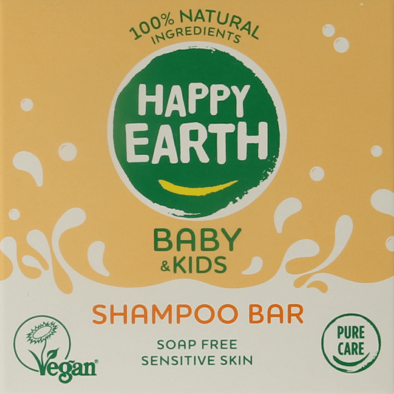 Happy Earth Shampoobar voor baby & kids 50 Gram - DrogistWereld
