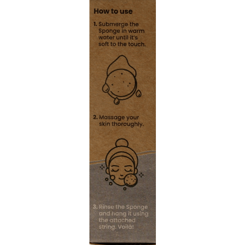 Happysoaps Konjac spons alle huidtypen 1 Stuks - DrogistWereld