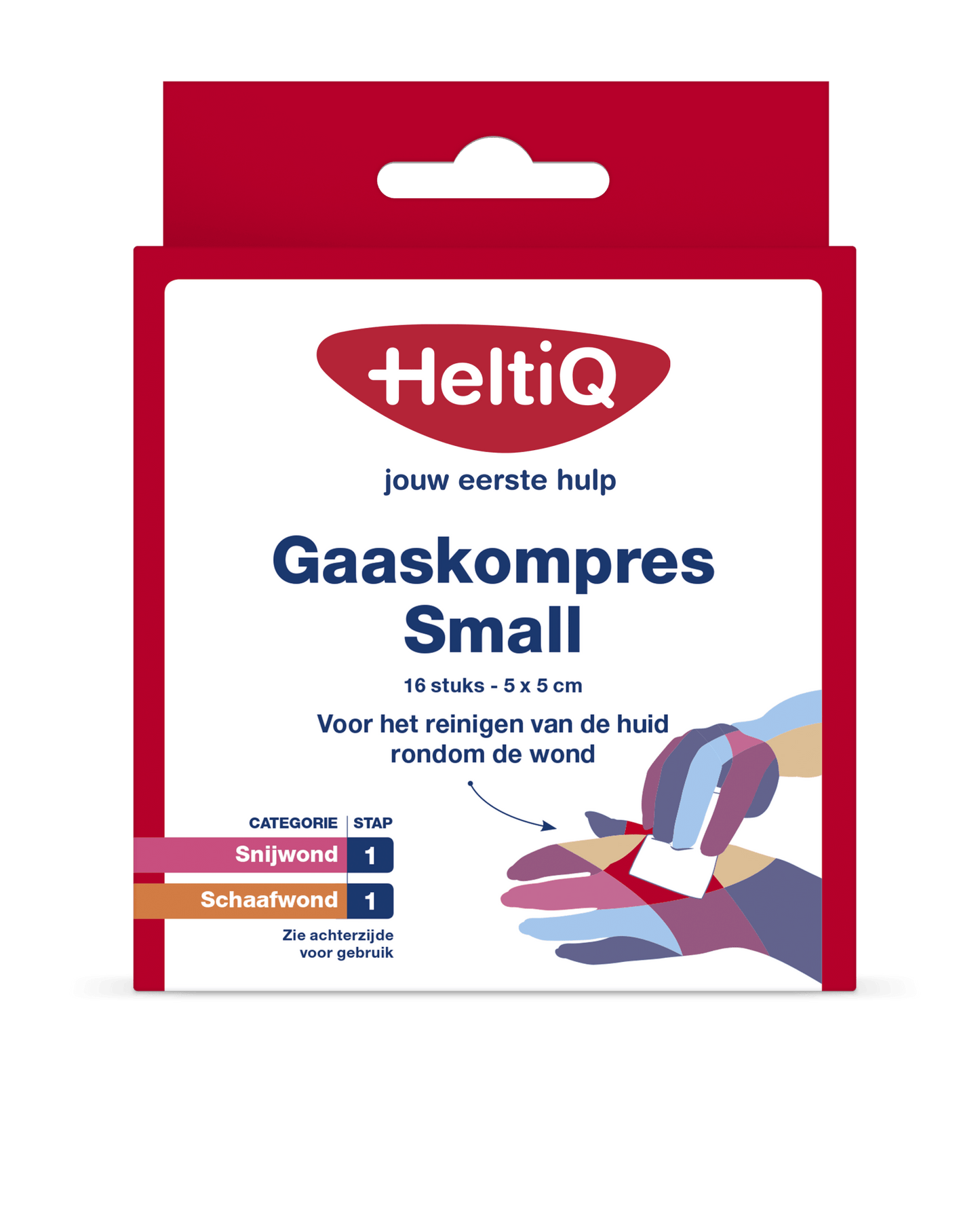 Heltiq Gaaskompressen 5 x 5cm 16 Stuks - DrogistWereld