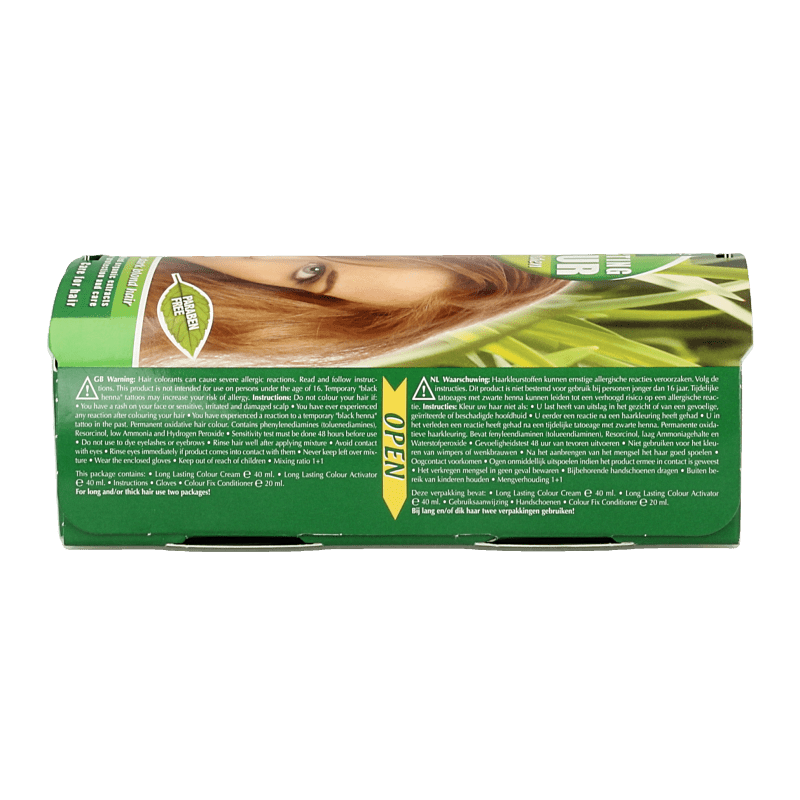 Henna Plus Long lasting colour 7.3 medium golden blond 100 Milliliter - DrogistWereld